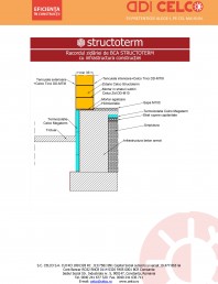 Racordul zidariei de BCA STRUCTOTERM cu infrastructura constructiei