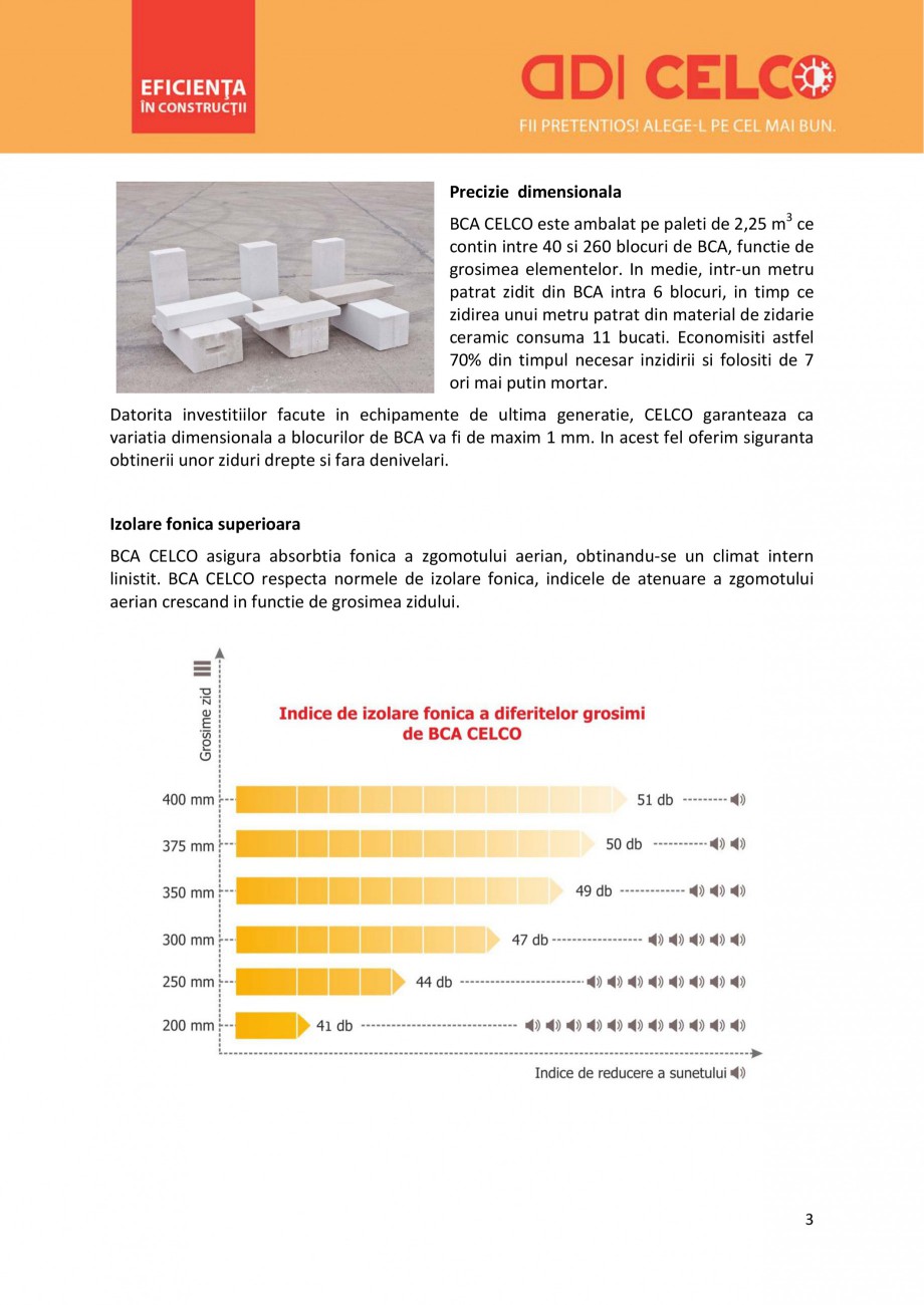 Pagina 3-De ce sa alegi BCA CELCO? CELCO MEGATERM, STANDARD, SUPERBLOCK, STRUCTOTERM, MEGATERM PLUS Catalog, ...