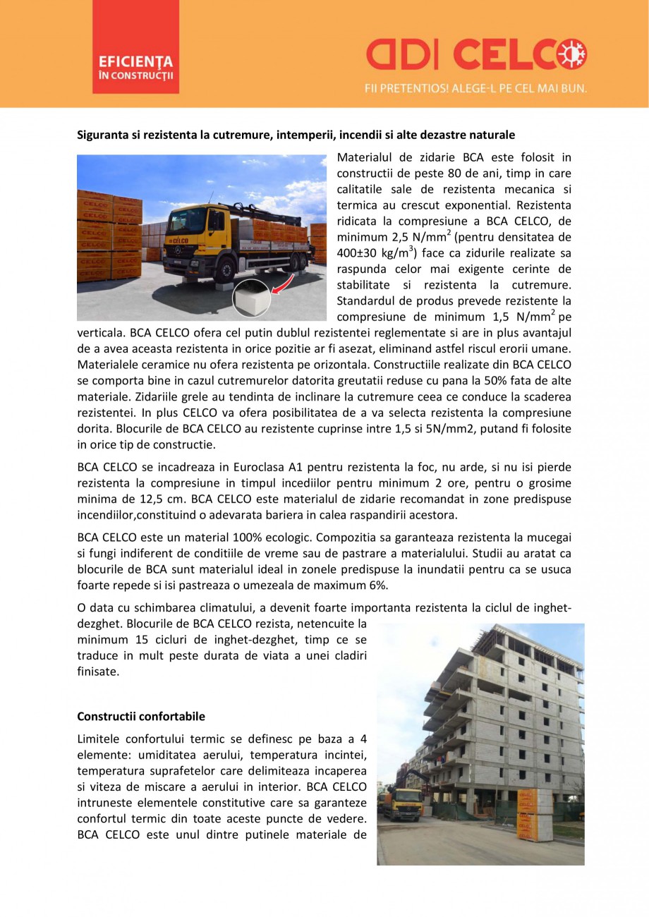 Pagina 4-De ce sa alegi BCA CELCO? CELCO MEGATERM, STANDARD, SUPERBLOCK, STRUCTOTERM, MEGATERM PLUS Catalog, ...