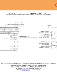 Instalare buiandrug termoizolant CELCO de 187 cm lungime
