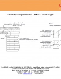 Instalare buiandrug termoizolant CELCO de 125 cm lungime
