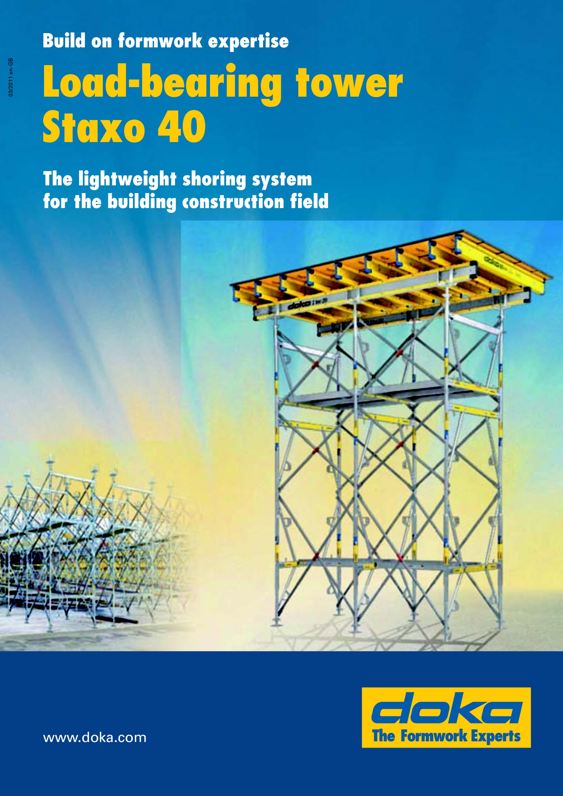 Prezentare schela portanta Staxo 40 DOKA Catalog, brosura Engleza
