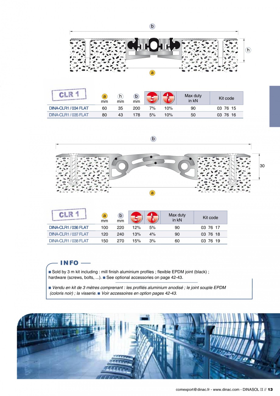 Pagina 15-Profile de dilatatie pentru pereti, pardoseli  Catalog, brosura Engleza, Franceza A-PrS / 216 ANGLE ...