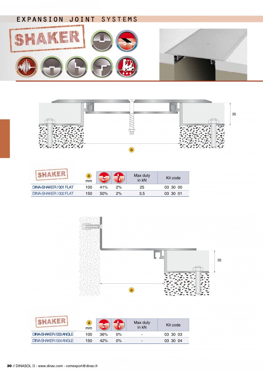 Pagina 32-Profile de dilatatie pentru pereti, pardoseli  Catalog, brosura Engleza, Franceza stème de...