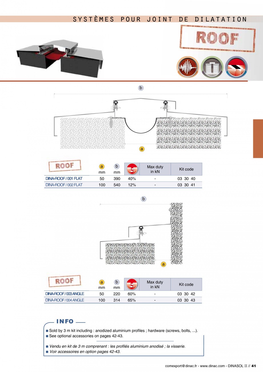Pagina 43-Profile de dilatatie pentru pereti, pardoseli  Catalog, brosura Engleza, Franceza  0% 0%

Max duty...