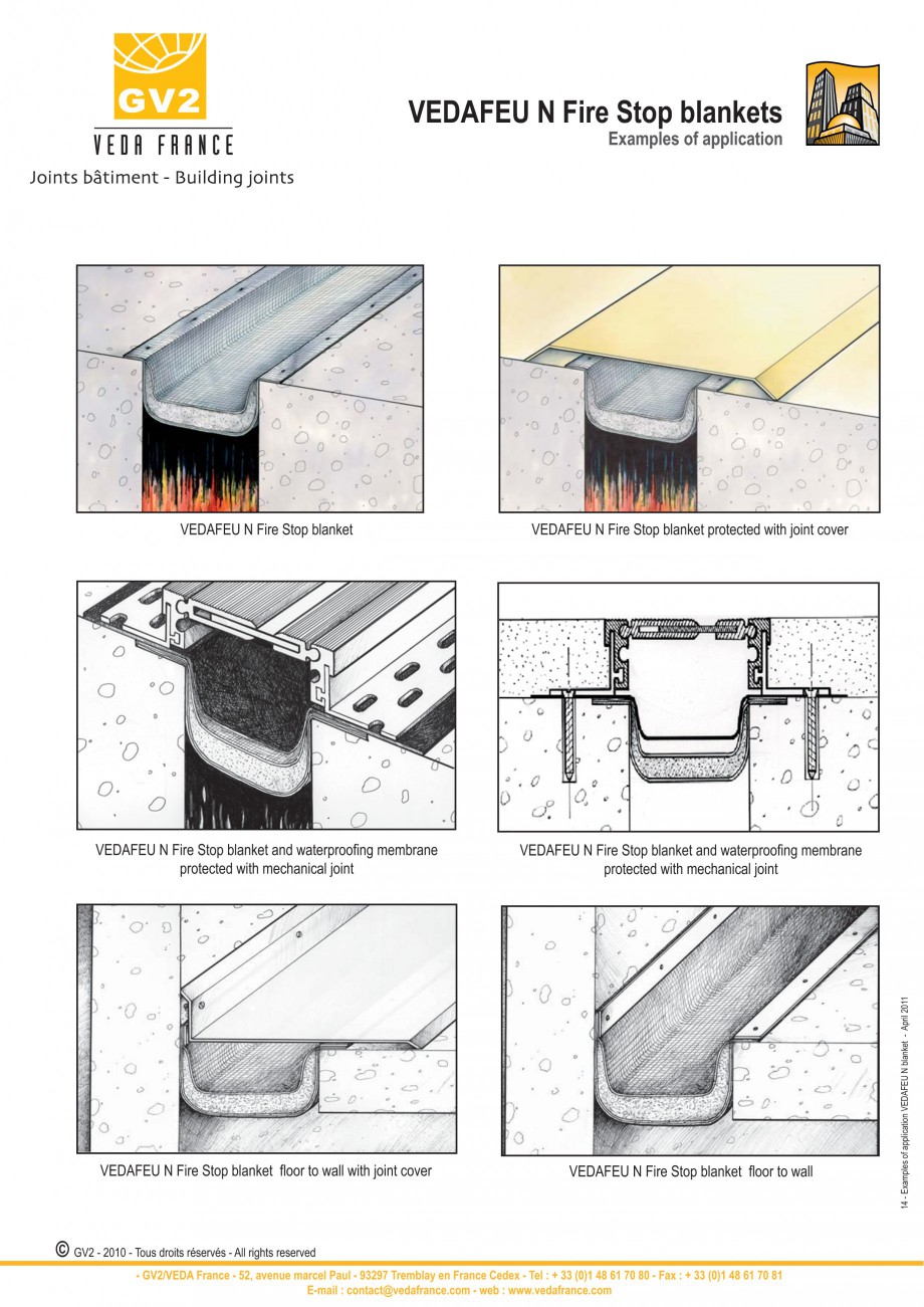 Pagina 14 - Protectie la foc pentru rosturi in pardoseli VEDA Fire stop systems Fisa tehnica Engleza...