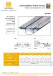 Profile de dilatatie pentru tavane si pereti VEDA - Facades and ceilings expansion joints