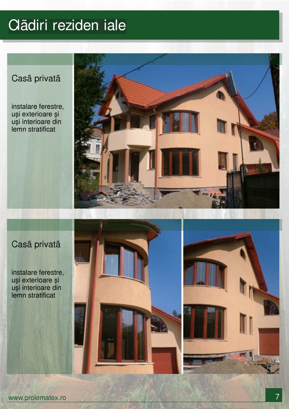 Pagina 8 - Usi de exterior din lemn stratificat  PROLEMATEX Lucrari, proiecte Romana 