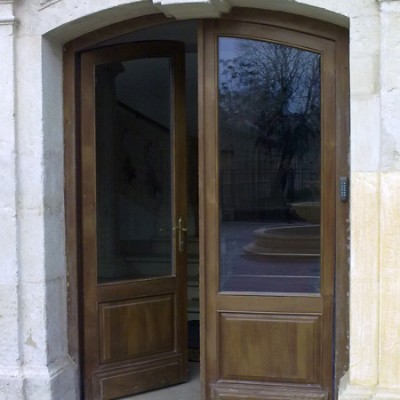 PROLEMATEX 3 (usa exterioara intrare institutie) - Usi de exterior din lemn stratificat  PROLEMATEX