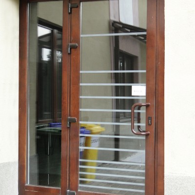 PROLEMATEX 6  (usa exterioara intrare institutie) - Usi de exterior din lemn stratificat  PROLEMATEX