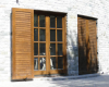Usi de exterior din lemn stratificat 