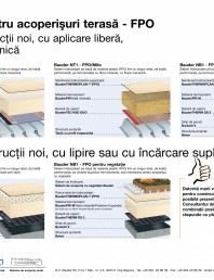 Sisteme pentru acoperisuri terasa pe baza FPO