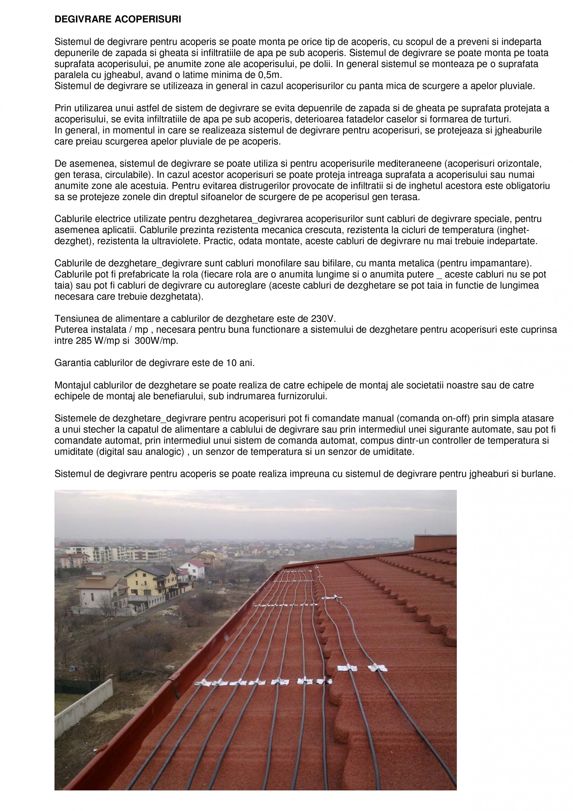 Sisteme De Degivrare A Acoperisurilor Fenix Degivrare Acoperisuri Catalog Brosura Romana