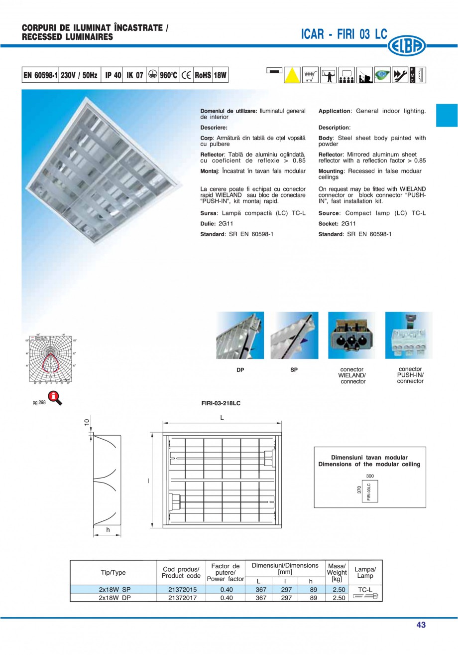 Pagina 49 - Catalog general de produse ELBA ELBA-COM ECRAN CONTRAST, 3S2-TL-LED, 2S2-TL-LED,...
