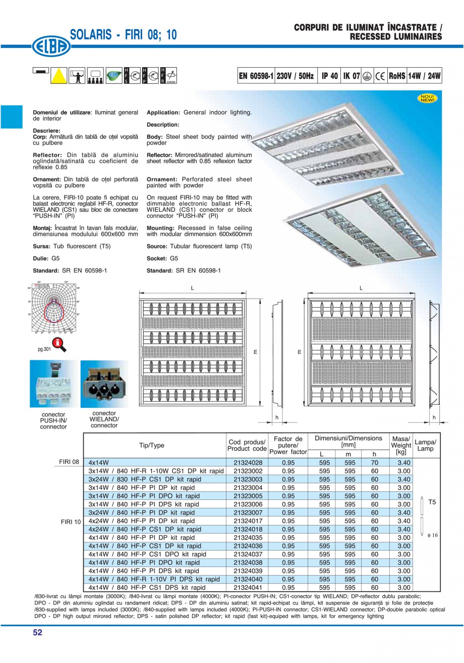 Pagina 58 - Catalog general de produse ELBA ELBA-COM ECRAN CONTRAST, 3S2-TL-LED, 2S2-TL-LED,...