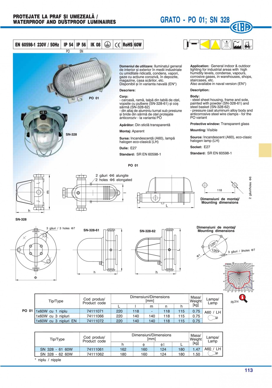 Pagina 116 - Catalog general de produse ELBA ELBA-COM ECRAN CONTRAST, 3S2-TL-LED, 2S2-TL-LED,...