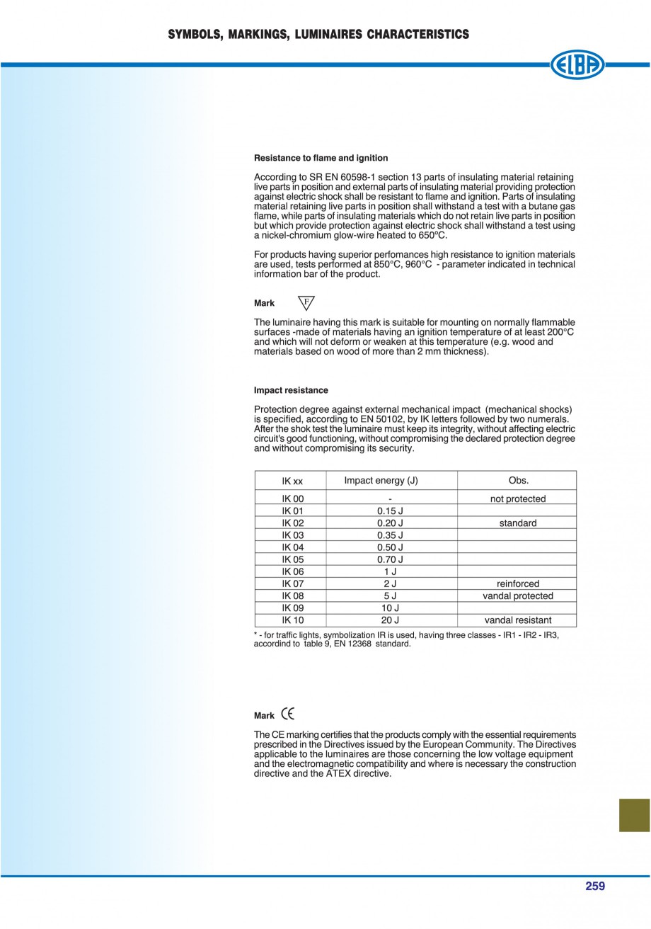Pagina 262 - Catalog general de produse ELBA ELBA-COM ECRAN CONTRAST, 3S2-TL-LED, 2S2-TL-LED,...