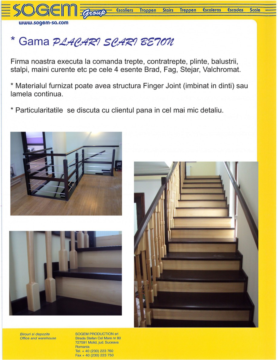 Pagina 6-Scari pe structura din lemn si metal SOGEM Catalog, brosura Romana 