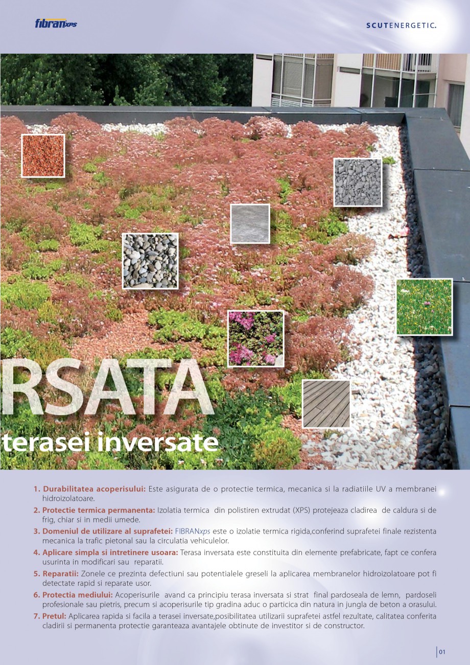 Pagina 1-Izolarea termica a teraselor inversate FIBRANxps 300-L, 400-L, 500-L, 600-L, 700-L, 300-I, MAESTRO-L...