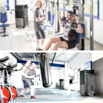 TROTEC Germany Sala de fitness cu purificator - Purificatoare de aer casnice sau industriale TROTEC Germany