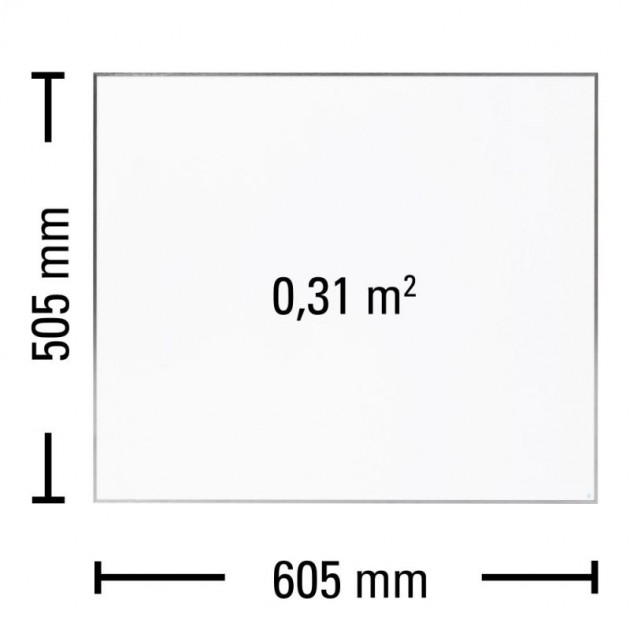 Schiță dimensiuni Panou cu infrarosu Trotec TIH 300 S