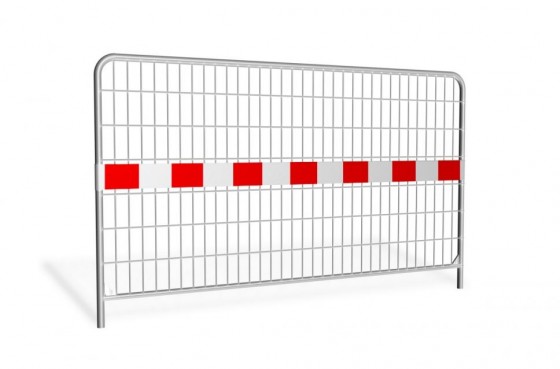 AMERICASA Detaliu panou gard mobil delimitare santier - Garduri santier pentru delimitari sau imprejmuriri temporare