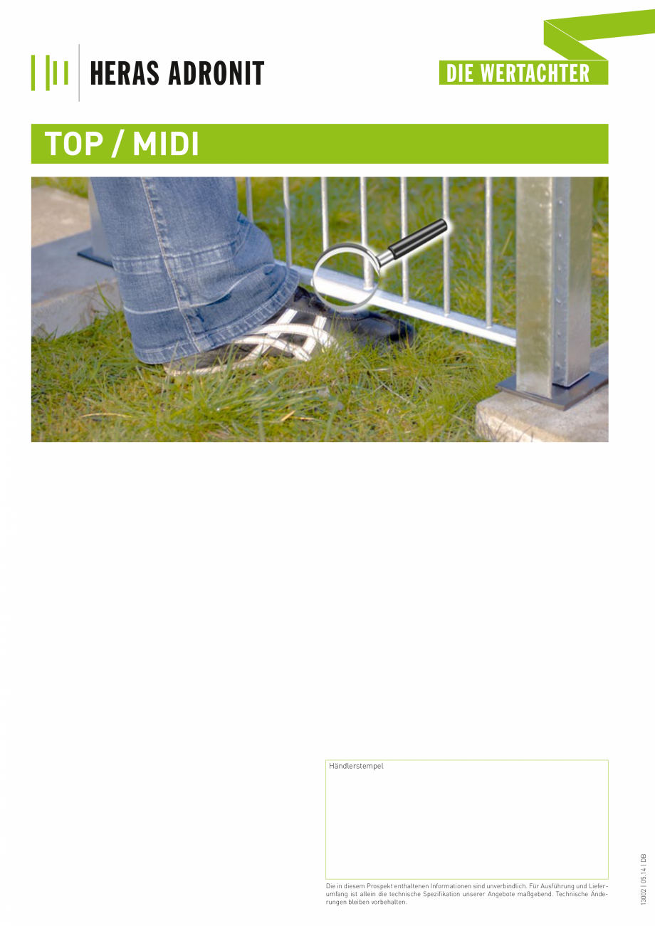 Pagina 4-Panouri rigide cu profile U HERAS UNI TOP / MIDI Catalog, brosura Germana riften
eine hohe...