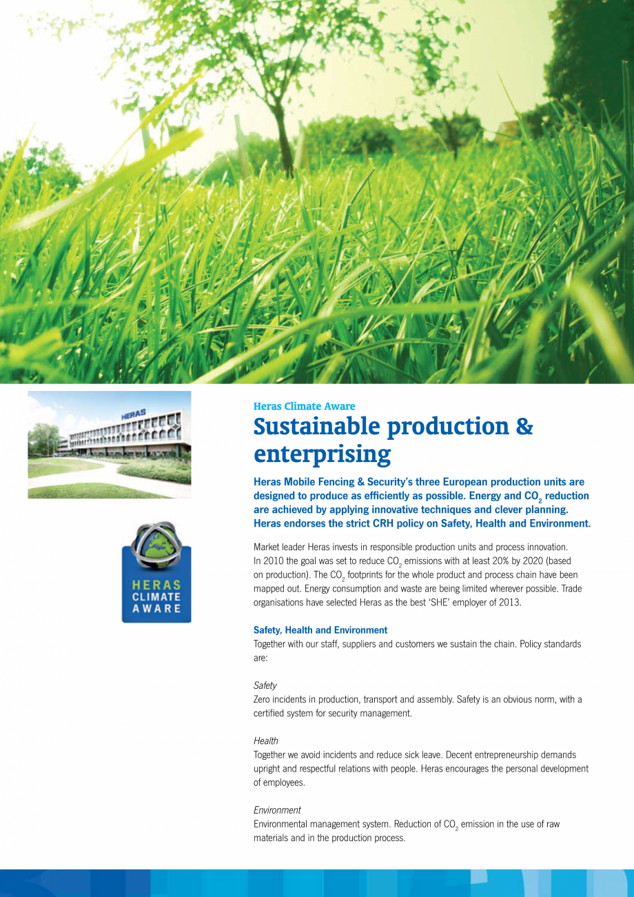 Pagina 2-Garduri mobile  HERAS M125, M130, M350, M400, Tip jandarmerie Catalog, brosura Engleza lation by one...