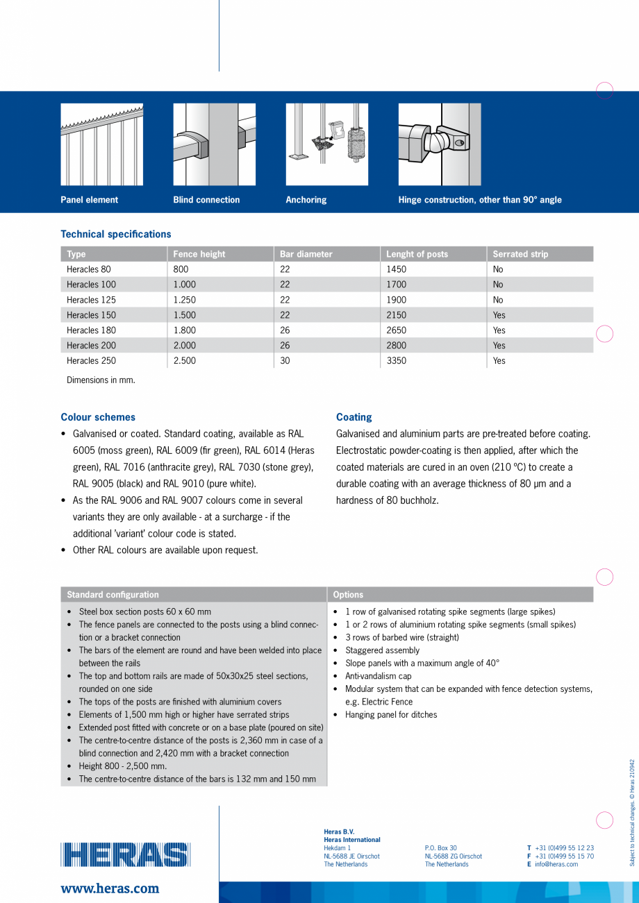 Pagina 2-Gard metalic de fatada HERAS Heracles Fisa tehnica Engleza les 250

2.500

30

3350

Yes

Dimensions...