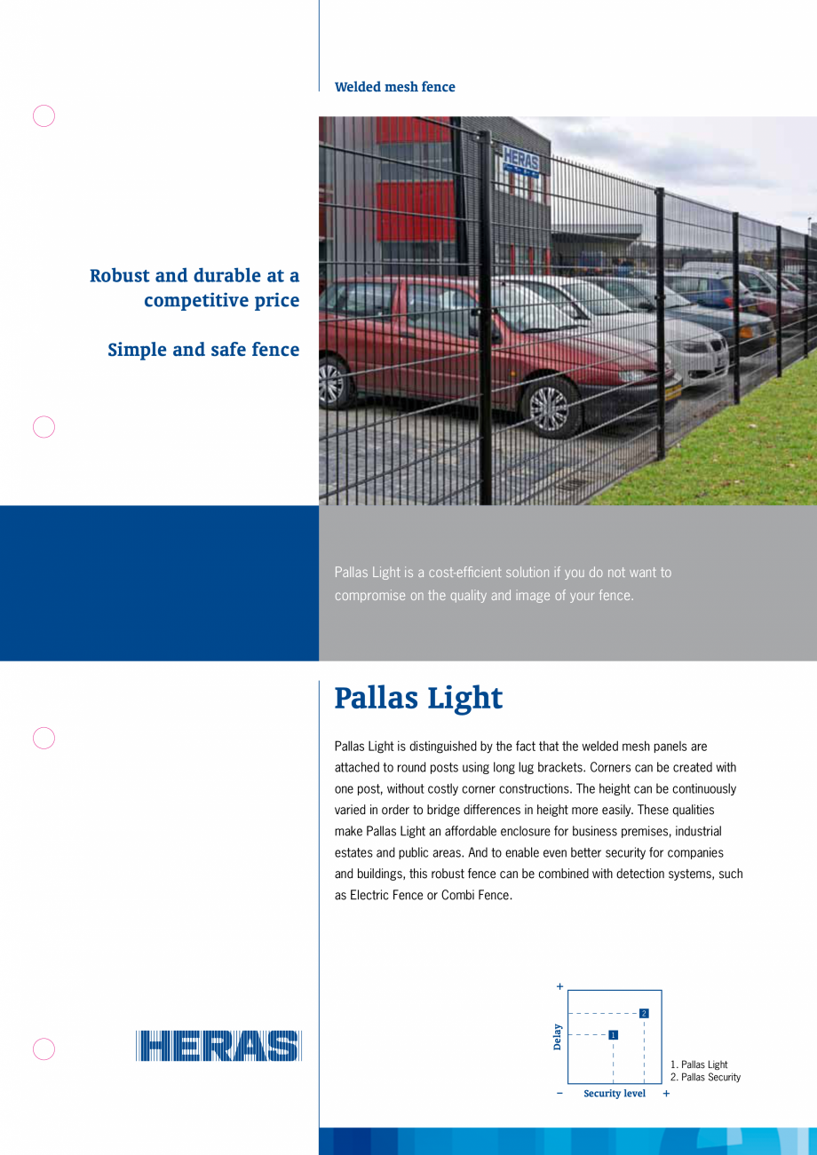 Pagina 1-Panouri metalice rigide cu fir dublu  HERAS Pallas, Pallas Economy Fisa tehnica Engleza Welded mesh ...