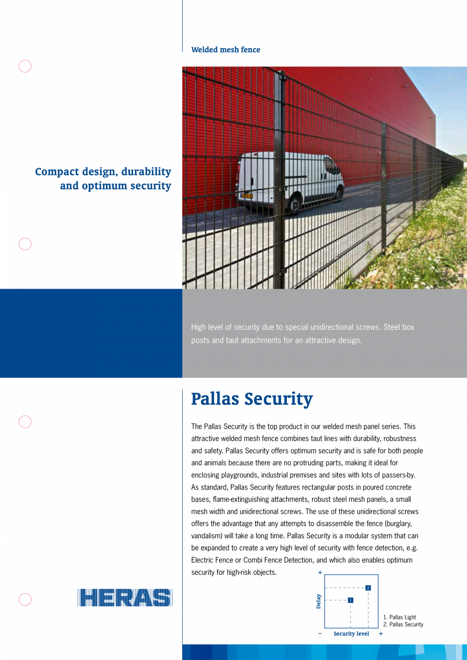 Pagina 1-Panouri metalice rigide cu fir dublu - Security HERAS Pallas, Pallas Economy Fisa tehnica Engleza...