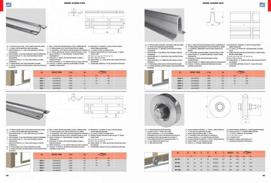 Pagina 24-Sisteme si accesorii pentru porti autoportante CAIS Catalog, brosura Engleza FREITRAGENDE...