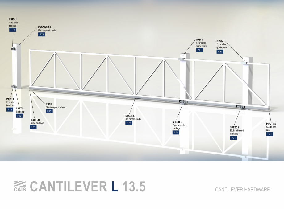 Pagina 1-Kituri porti autoportante industriale de mari dimensiuni CAIS Catalog, brosura Engleza PARK L
End...