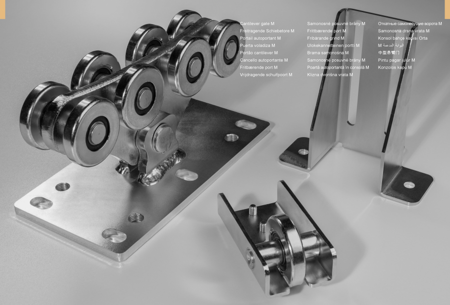 Pagina 13-Role si accesorii pentru porti culisante si usi de hala CAIS Catalog, brosura Romana, Engleza,...