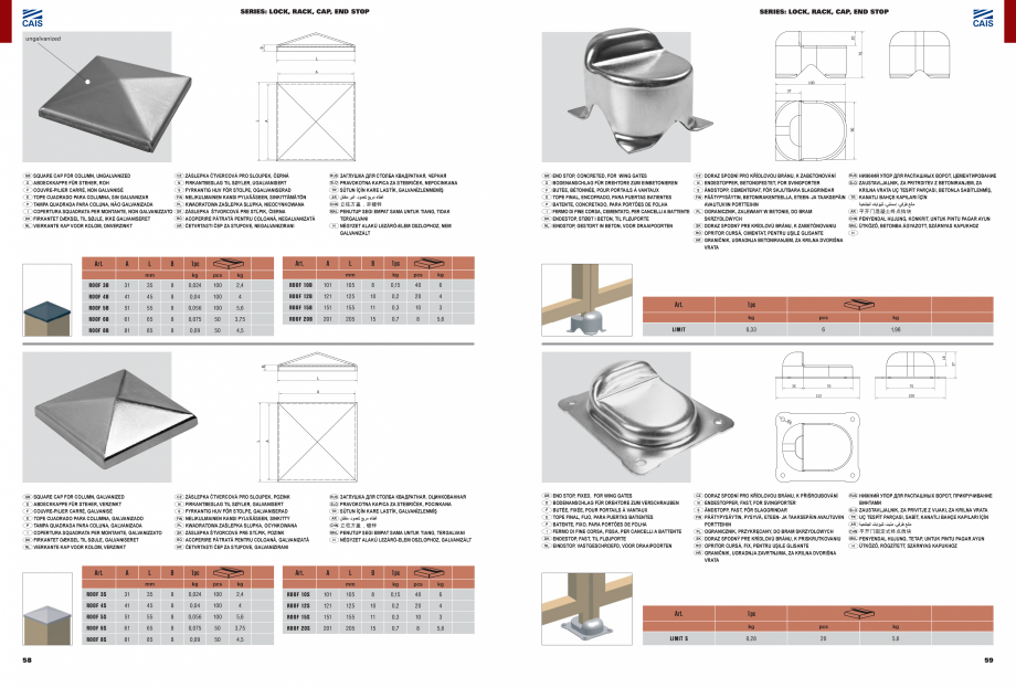 Pagina 31-Role si accesorii pentru porti culisante si usi de hala CAIS Catalog, brosura Romana, Engleza,...