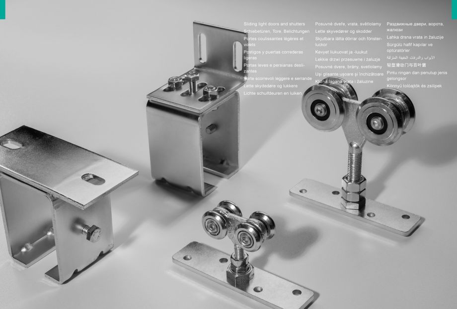 Pagina 38-Role si accesorii pentru porti culisante si usi de hala CAIS Catalog, brosura Romana, Engleza,...