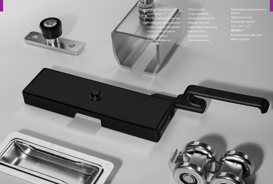 Pagina 44-Role si accesorii pentru porti culisante si usi de hala CAIS Catalog, brosura Romana, Engleza,...