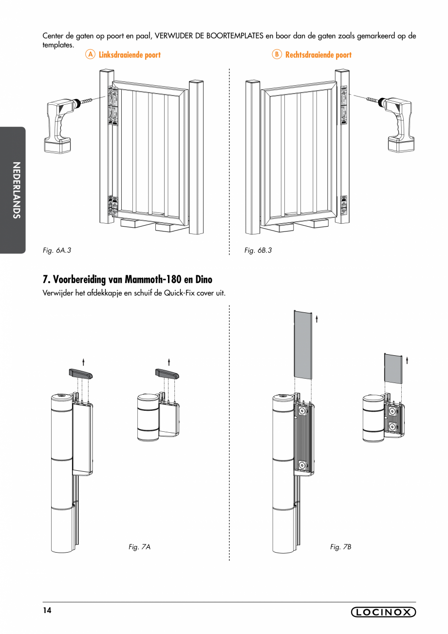Pagina 14-Balama pentru porti pietonale - MAMMOTH 180 LOCINOX Instructiuni montaj, utilizare Engleza, Germana,...