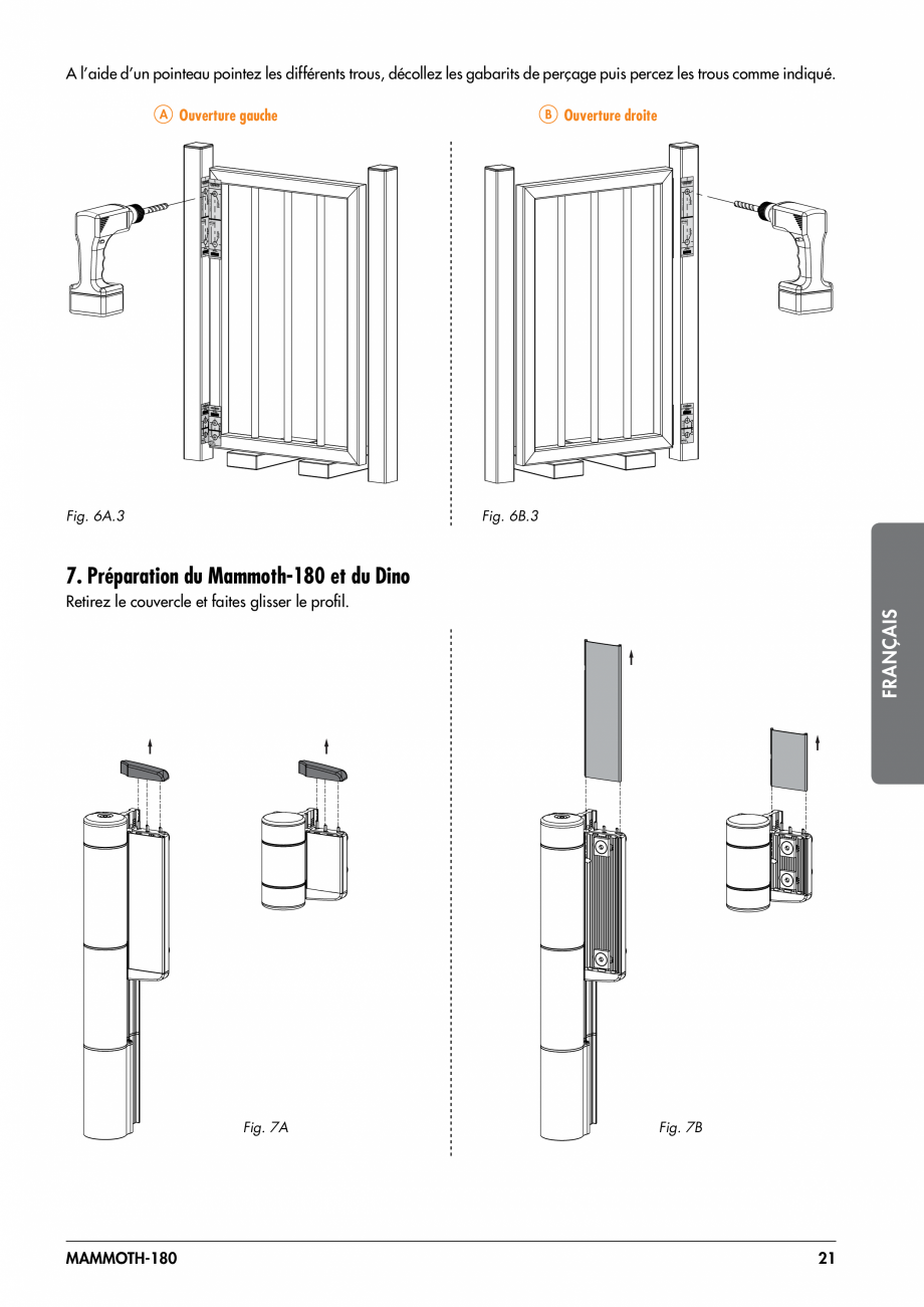 Pagina 21-Balama pentru porti pietonale - MAMMOTH 180 LOCINOX Instructiuni montaj, utilizare Engleza, Germana,...