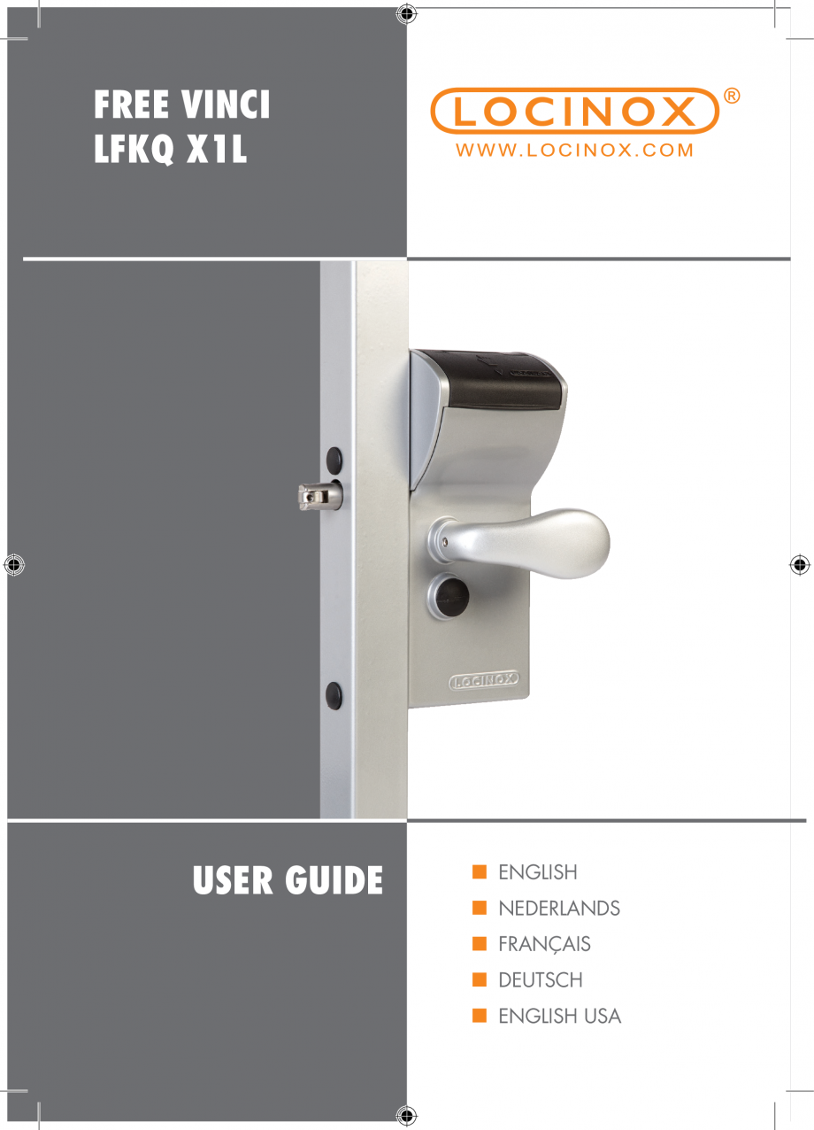 Pagina 1-Incuietoare cu cifru pentru porti pietonale - FREE VINCI LOCINOX LFKQ X1 Instructiuni montaj,...