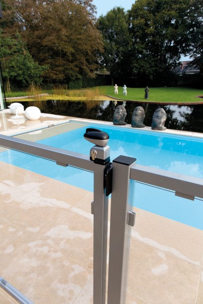 TWIST40 STK - Poarta argintie a unei piscine Accesorii si componente pentru porti pietonale