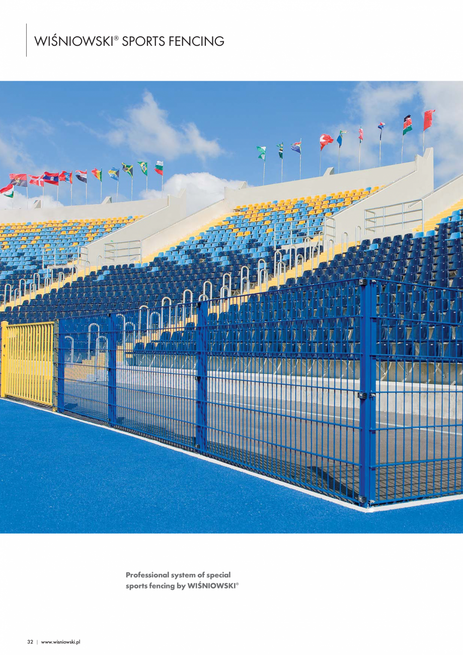 Pagina 3-Prezentare - panouri rigide cu dublu fir Wisniowski VEGA 2D  Catalog, brosura Engleza tball grounds ...