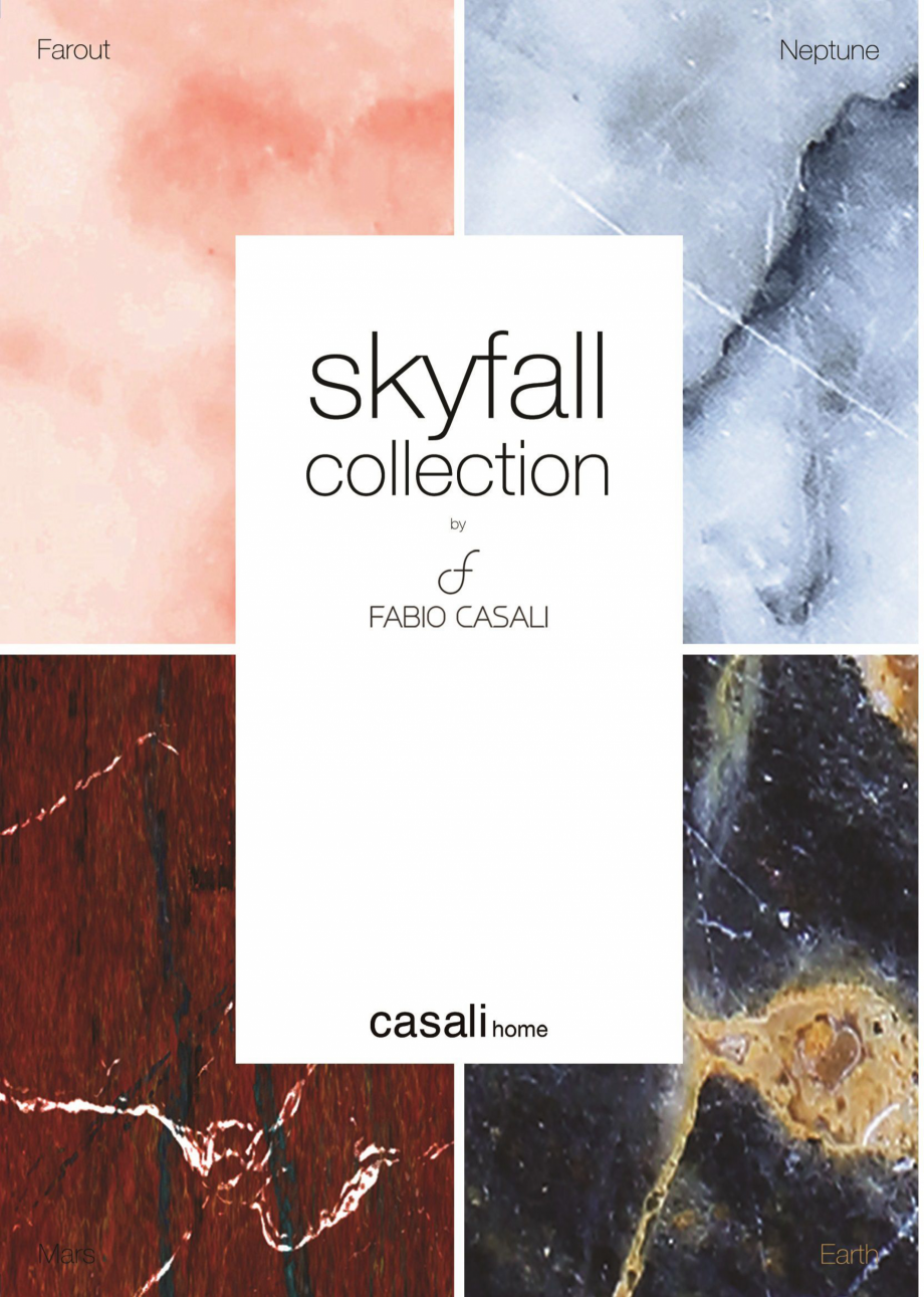 Pagina 1-Cartela culori Skyfall Marble 2 CASALI HOME Earth, Farout, Mars Catalog, brosura Romana 