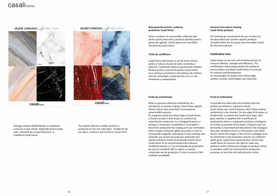Pagina 14 - Catalog Skyfall Marble Emotion CASALI HOME Blackhole, Earth, Jupiter, Moon, Neptune,...