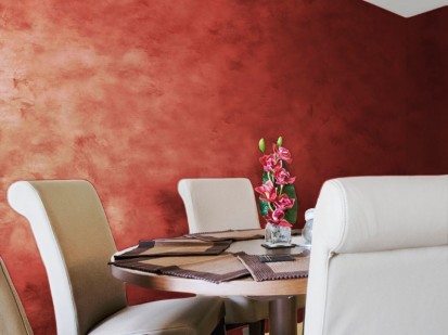 Raffaello - finisaj decorativ in culoarea rosie RAFFAELLO DECOR STUCCO Produs decorativ