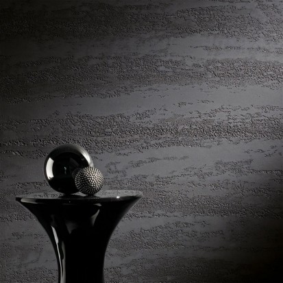 Tencuiala decorativa texturata, in culoarea neagra - detaliu TRAVERTINO ROMANO DESIGN Tencuiala decorativa