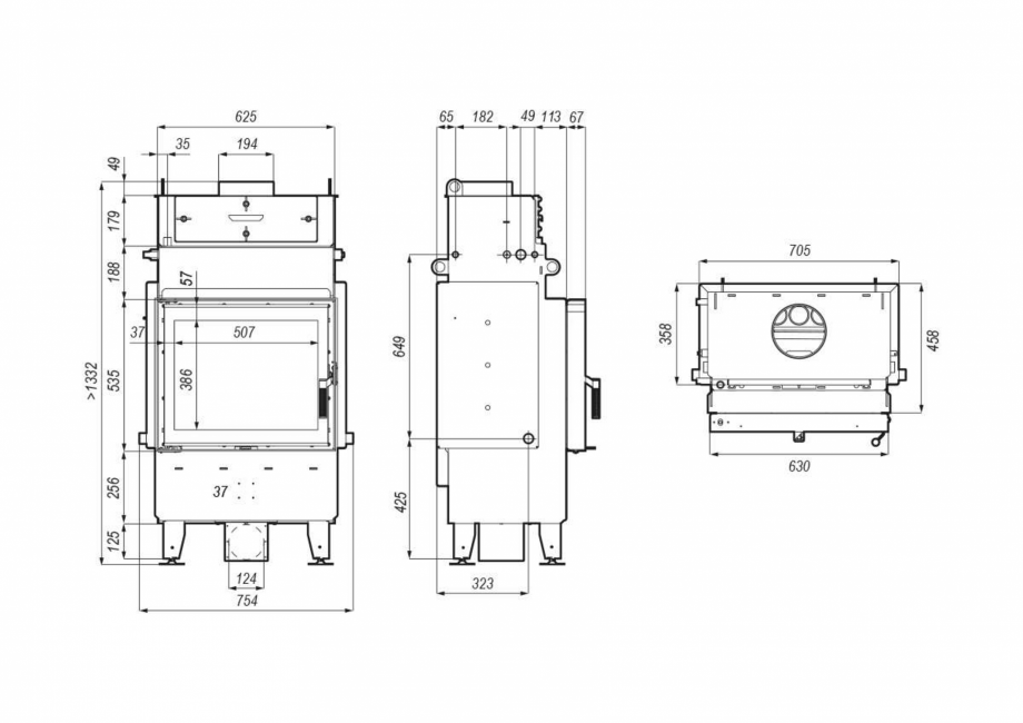 Pagina 1-CAD-PDF Termosemineu pe lemne Defro Navi SM MOL Detaliu de produs 