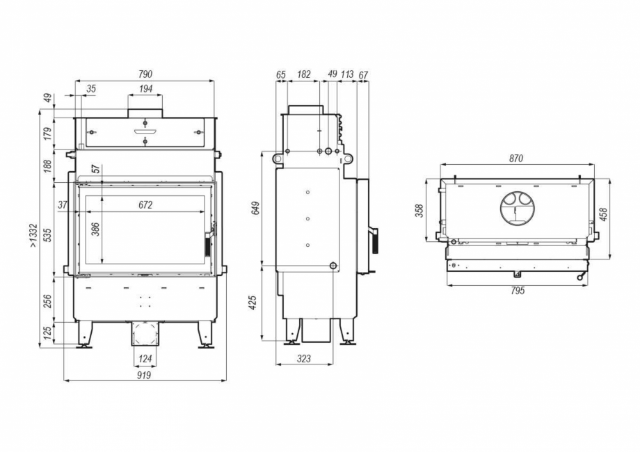 Pagina 1-CAD-PDF Termosemineu pe lemne Defro Navi ME MOL Detaliu de produs 