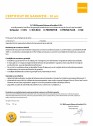 Certificat de garantie  - 10 ani