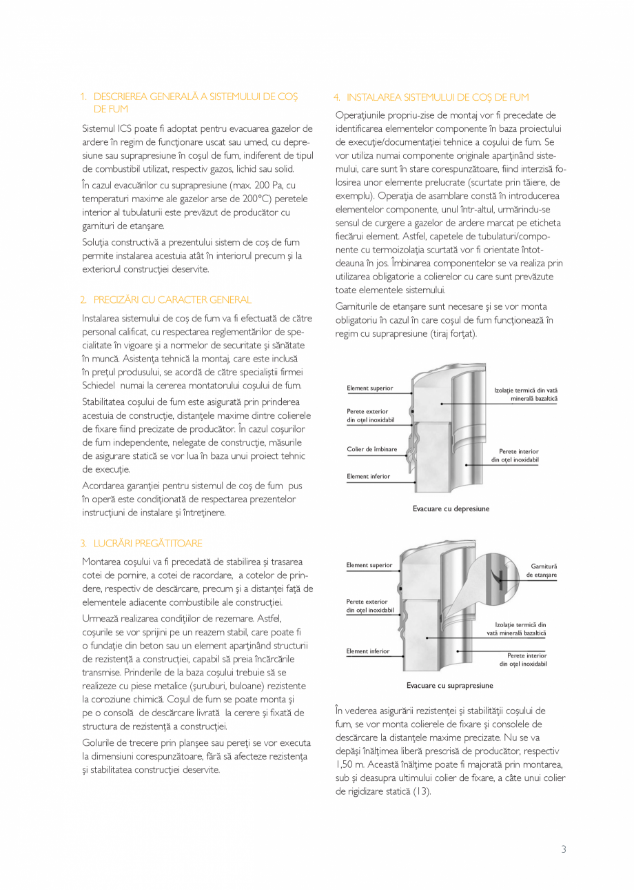 Pagina 3 - Sisteme profesionale de cosuri de fum din inox SCHIEDEL ICS/ICS ECO, PERMETER, PRIMA PLUS...